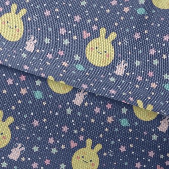 Moon Space Bunny Waterproof Oxford