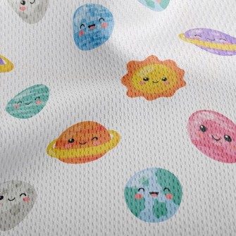 Smiley Asteroid Athletic Mesh Flat Back