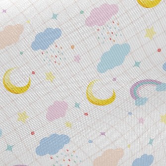 Rainbow Clouds Twill