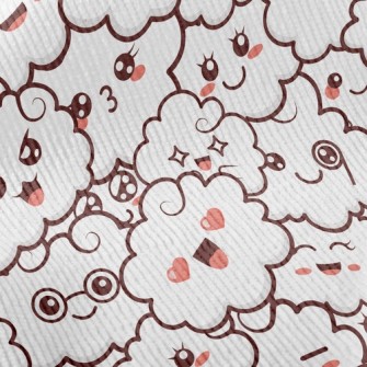 Funny Expression Clouds Standard Corduroy