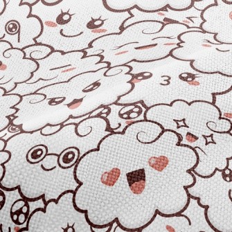 Funny Expression Clouds Performance Linen