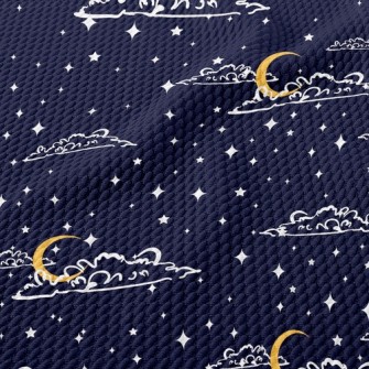 Moon And Stars Birdseye Piqué