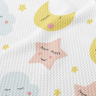 Sleeping Star Moon Birdseye Piqué