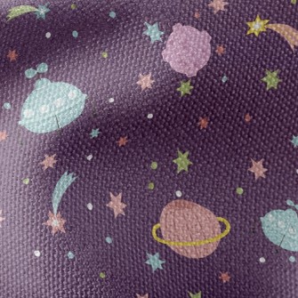 Outer Space Flying Saucer Waterproof Canvas