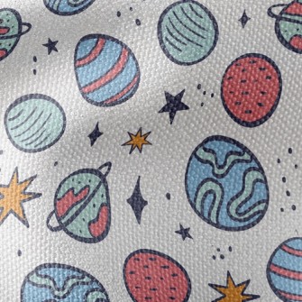 Planets And Stars Waterproof Canvas