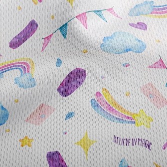 Magic Magic Rainbow Athletic Mesh Flat Back
