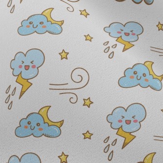 Lightning Thunderstorm Chiffon