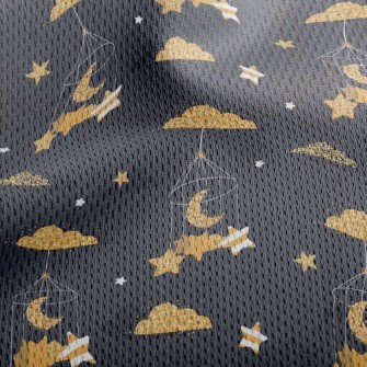 Moon Cage Athletic Mesh Flat Back