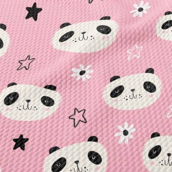 Shy Panda Birdseye Piqué