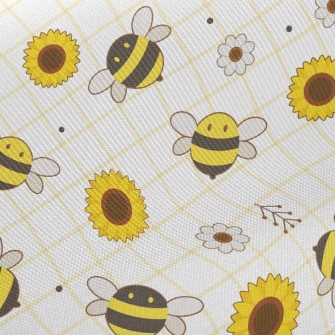 Bee And Sunflower Twill