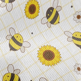 Bee And Sunflower Standard Corduroy
