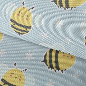 Smiling Loving Bee Waterproof Oxford