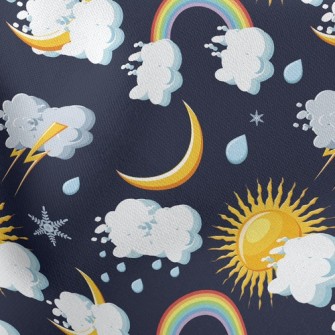 Sun Cloud Rainbow Stretch Ponte