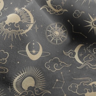 Sun Moon Stars Micro Fleece