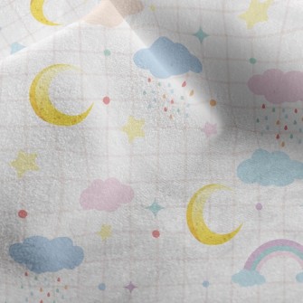 Rainbow Clouds Micro Fleece