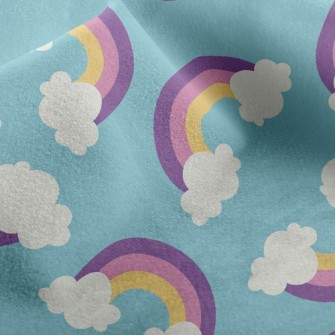 Rainbow Clouds Micro Fleece