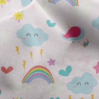 Pink Unicorn Micro Fleece