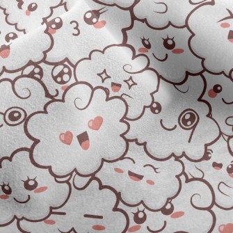 Funny Expression Clouds Micro Fleece