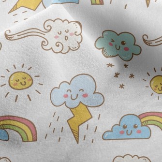 Emoji Weather Map Micro Fleece