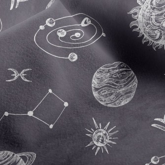 Constellations And Planets Micro Fleece