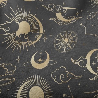 Sun Moon Stars Minky