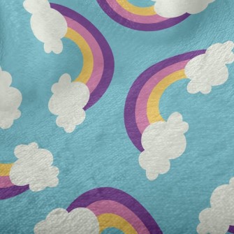 Rainbow Clouds Minky