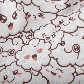 Funny Expression Clouds Minky