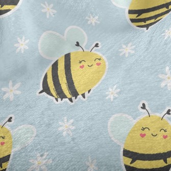 Smiling Loving Bee Minky