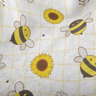 Bee And Sunflower Minky