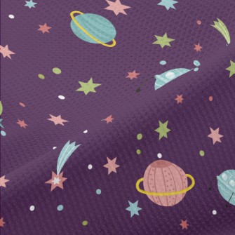 Outer Space Flying Saucer Piqué