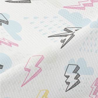 Rainy Day Lightning Piqué