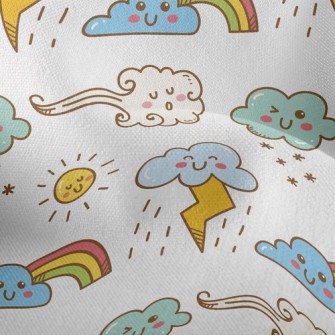 Emoji Weather Map Lightweight Performance Linen