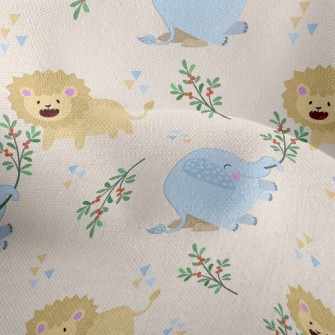 Elephant And Lion Lightweight Performance Linen
