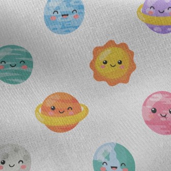 Smiley Asteroid Jersey Backed Fleece