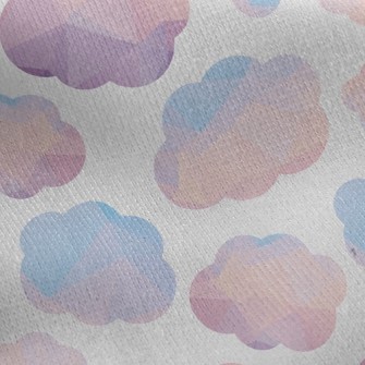 Watercolor Cloud Jersey Backed Fleece