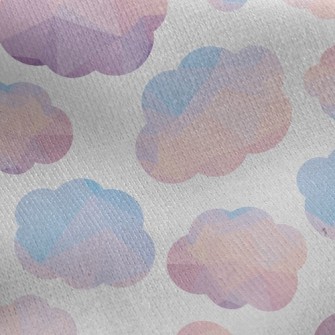 Three-Dimensional Watercolor C Jersey Backed Fleece