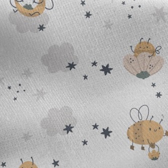 Honey Bee Jersey Backed Fleece