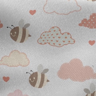 Bee Love Cloud Jersey Backed Fleece