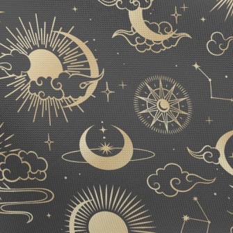 Sun Moon Stars Pongee