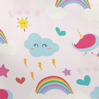 Pink Unicorn Pongee