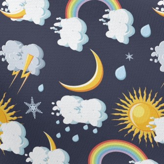 Sun Cloud Rainbow Pongee