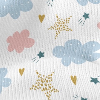 Love Little Clouds Stretch Jersey