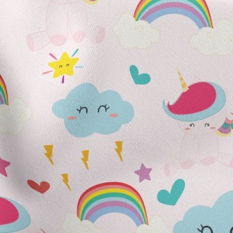 Pink Unicorn Lightweight Cotton Poplin