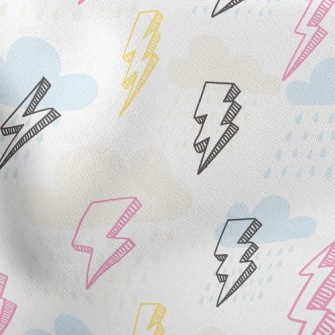 Rainy Day Lightning Lightweight Cotton Poplin