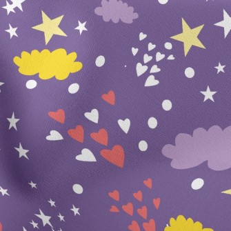 Little Stars Love Lightweight Cotton Poplin