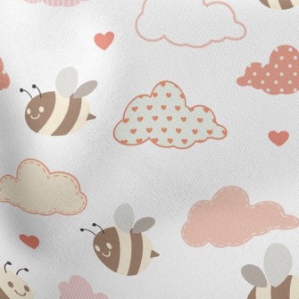 Bee Love Cloud Lightweight Cotton Poplin
