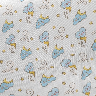Lightning Thunderstorm Midweight Cotton Poplin