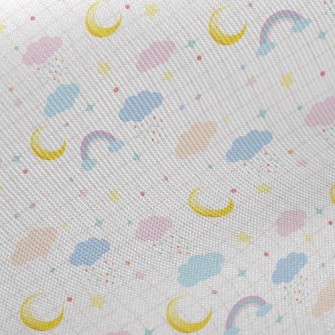 Rainbow Clouds Midweight Cotton Poplin