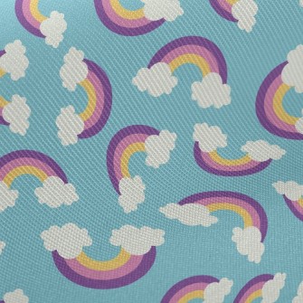 Rainbow Clouds Midweight Cotton Poplin