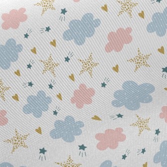 Love Little Clouds Midweight Cotton Poplin